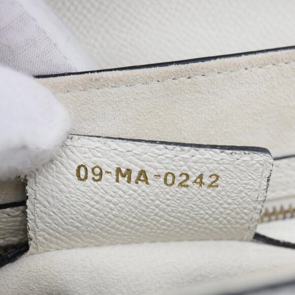 Christian Dior  Saddle Grained Calfskin Leather Shoulder Bag Off White - Picture 15 of 15